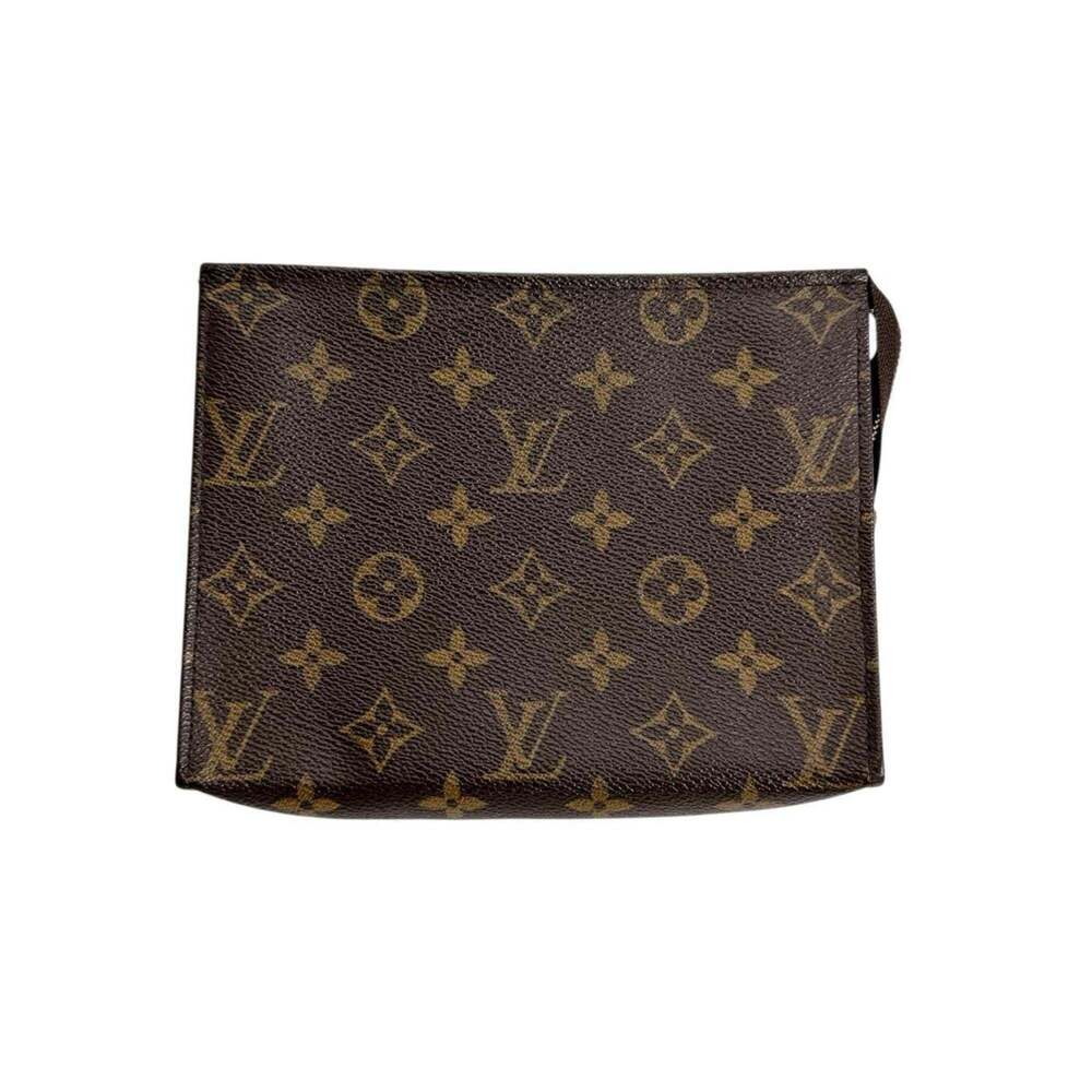 LOUIS VUITTON Brown Monogram Canvas Pochette Pouch